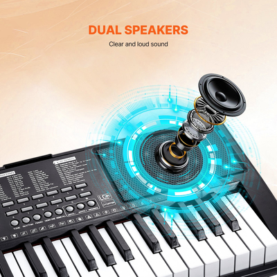 VEVOR 61 Key Digital Keyboard Piano Electric Φορητό με ρυθμιζόμενη βάση