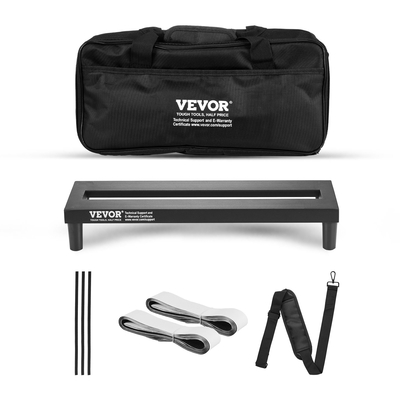 Πεντάλ κιθάρας VEVOR, 15&#039;&#039; x 5,7&#039;&#039;, κράμα αλουμινίου 0,8 lbs Super Light Guitar Effects Pedalboard with Carry Bag High Quality Velcro Fixed Strap Shoulder Strap, Accommodate 4-6 Guitar Pedals, Small