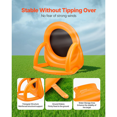 Φουσκωτό βελάκι ποδοσφαίρου VEVOR πάνω από 6 πόδια με 4 Kick Balls 12 Αντλία τένις