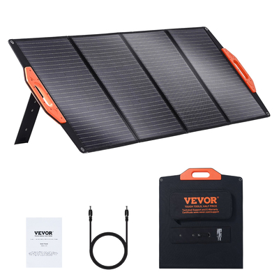 Φορητό μονοκρυσταλλικό ηλιακό πάνελ VEVOR 120W Αναδιπλούμενο κιτ ηλιακού φορτιστή ETFE