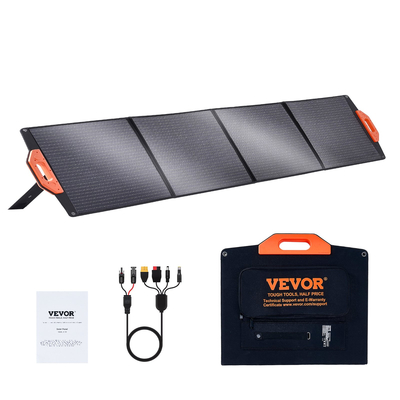 Φορητό μονοκρυσταλλικό ηλιακό πάνελ VEVOR 200W Αναδιπλούμενο κιτ ηλιακού φορτιστή ETFE