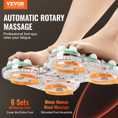 VEVOR Πτυσσόμενο μασάζ μπανιέρα-υδρομασάζ ποδιών 95°F - 118°F Πεντικιούρ μπανιέρα ποδιών