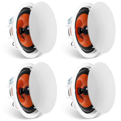 VEVOR 4PCs 8 in ηχεία οροφής 100W χωνευτή βάση οροφής & ηχεία στον τοίχο