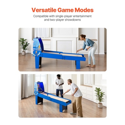 VEVOR 8 ft Roll & Score Arcade Τραπέζι παιχνιδιών Ηλεκτρονικός σκόρερ Αίθουσα παιχνιδιών 4 μπάλες