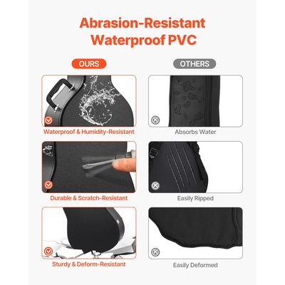 VEVOR σκληρή θήκη ηλεκτρικής κιθάρας 41.34 σε με κλειδαριά και κλειδί για κιθάρες LES Paul