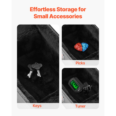 VEVOR σκληρή θήκη ηλεκτρικής κιθάρας 41.34 σε με κλειδαριά και κλειδί για κιθάρες LES Paul