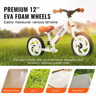 VEVOR Toddler Balance Bike Ποδήλατο Carbon Steel Balance για 1-5 ετών Αγόρια Κορίτσια
