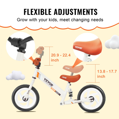 VEVOR Toddler Balance Bike Ποδήλατο Carbon Steel Balance για 1-5 ετών Αγόρια Κορίτσια