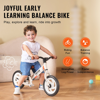 VEVOR Toddler Balance Bike Ποδήλατο Carbon Steel Balance για 1-5 ετών Αγόρια Κορίτσια