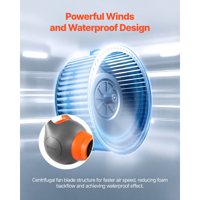 VEVOR Foam Machine Party Foam Cannon 115 W Foam Cannon για Party Grey & Orange