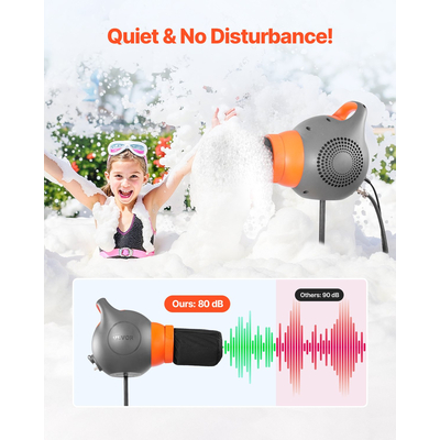 VEVOR Foam Machine Party Foam Cannon 115 W Foam Cannon για Party Grey & Orange