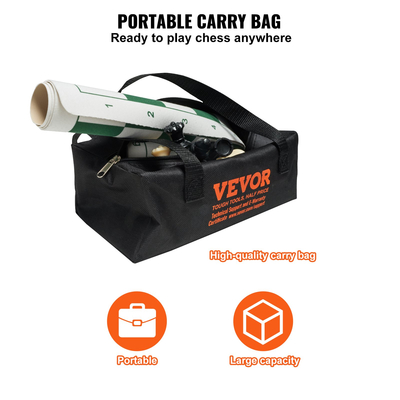 VEVOR Tournament Chess Set, 20 ιντσών Roll-up Chess Board για αρχάριους, Πτυσσόμενο παιχνίδι σκακιού σιλικόνης με πλαστικά ζυγισμένα κομμάτια σκακιού & τσάντα αποθήκευσης, φορητό δώρο ταξιδιωτικού σκακιού για οικογένεια ενηλίκων