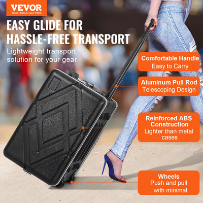 VEVOR 6U Rack Case Server Rack Cabinet 19 σε βάθος με λαβή κατασκευής ABS