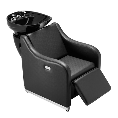 VEVOR Shampoo Backwash Chair Barbershop Hair Washing Station & Electric Footrest