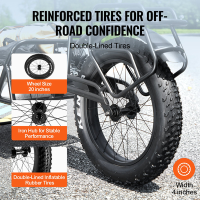 VEVOR Bike Cargo Trailer, χωρητικότητα 70 lbs, βαρέως τύπου καρότσι ποδηλάτου, συμπαγής αποθήκευση & δομή γρήγορης απελευθέρωσης με γενικό κοτσαδόρο, τροχοί 20", ταιριάζει στους περισσότερους τροχούς ποδηλάτου, πλαίσιο από ανθρακούχο χάλυβα