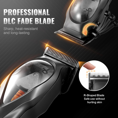 VEVOR Professional Hair Clipper Ανδρικό κουρευτικό κουρέα 10000rpm & DLC Fade Blade