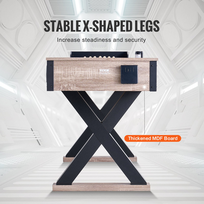 VEVOR 9 ft LED Shuffleboard Τραπέζι 2 σε 1 Σετ παιχνιδιών Shuffleboard και Bowling Combo