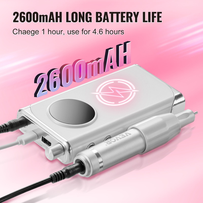 VEVOR Electric Cordless Nail Drill 40000RPM Nail E File Machine με οθόνη LCD