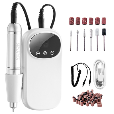 VEVOR Electric Rechargeable Nail Drill 35000RPM Ασύρματο μηχάνημα λίμας νυχιών E
