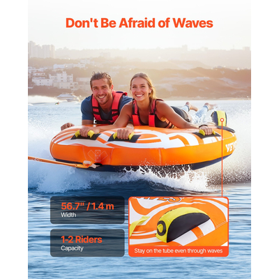 VEVOR Towable Tube for Boating 1-2 Riders Σωλήνες και ρυμουλκούμενα φουσκωτά σκάφη
