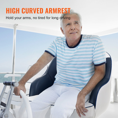 VEVOR Boat Seat Captain Bucket Seat Fishing Pontoon Boat Seat Padding Chair 1 pc