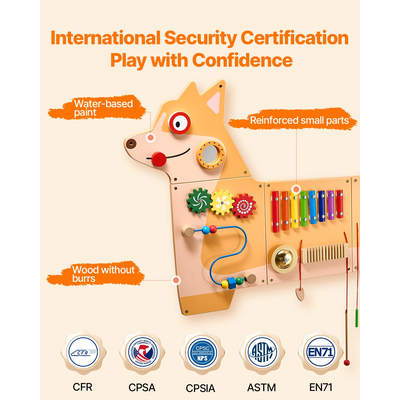 VEVOR Πάνελ Αισθητηριακών Δραστηριοτήτων για Κουτάβια, 12 Πάνελ Αισθητηριακών Δραστηριοτήτων