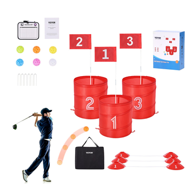 VEVOR Backyard Golf Game 3 Hole Portable Bucket Παιχνίδι γκολφ για παιδιά και ενήλικες