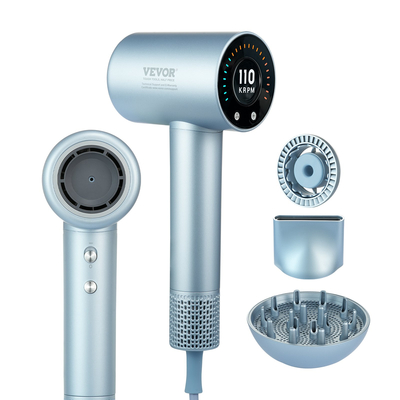 Πιστολάκι μαλλιών υψηλής ταχύτητας VEVOR 105000 RPM 200 εκατομμύρια αρνητικά ιόντα 4 θερμοκρασίας & 3 ταχύτητας