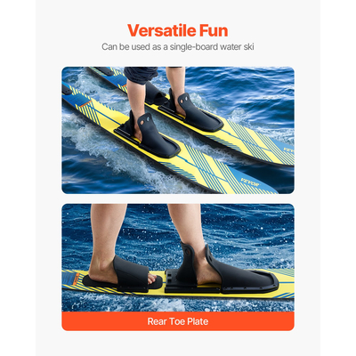 VEVOR 150 cm Συνδυασμός θαλάσσιων σκι ενηλίκων με ρυθμιζόμενες δέστρες X-7