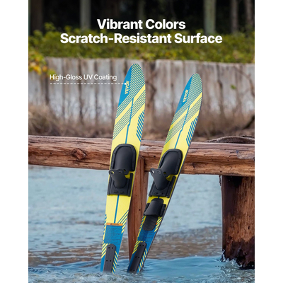 VEVOR 150 cm Συνδυασμός θαλάσσιων σκι ενηλίκων με ρυθμιζόμενες δέστρες X-7