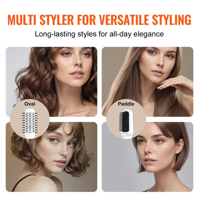 VEVOR Βούρτσα πιστολάκι μαλλιών Ionic Hot Air Styler με 2 βούρτσες για στέγνωμα όγκου