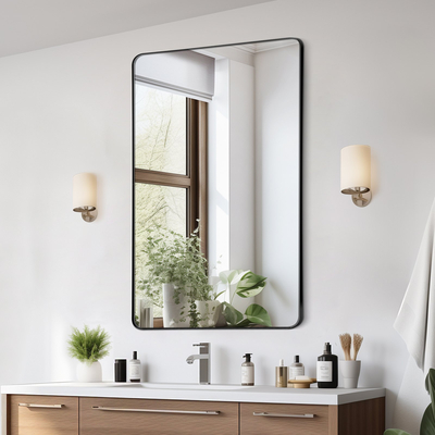 VEVOR Τετράγωνος Επιτοίχιος Καθρέφτης 30" x 48" με πλαίσιο από κράμα αλουμινίου