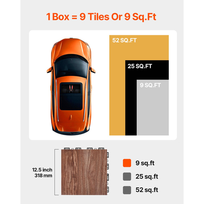 Σετ δαπέδου γυμναστικής 25 τεμ. Interlocking PP+PVC Puzzle Rubber Tiles