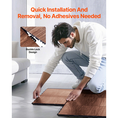 Σετ δαπέδου γυμναστικής 9 τμχ Πλακάκια από καουτσούκ παζλ Interlocking PP+PVC