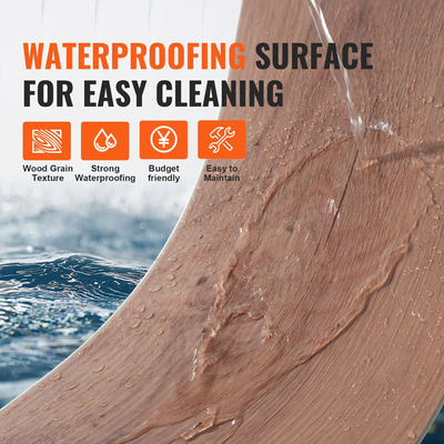 VEVOR Πλακάκια δαπέδου Interlocking Vinyl 1220 X 185 mm, 10 πλακάκια πάχους 5,5 mm που κουμπώνουν μαζί, DIY δάπεδο με κόκκους ξύλου βαθύ καφέ για κουζίνα, τραπεζαρία, υπνοδωμάτια και μπάνια, Εύκολη διακόσμηση σπιτιού