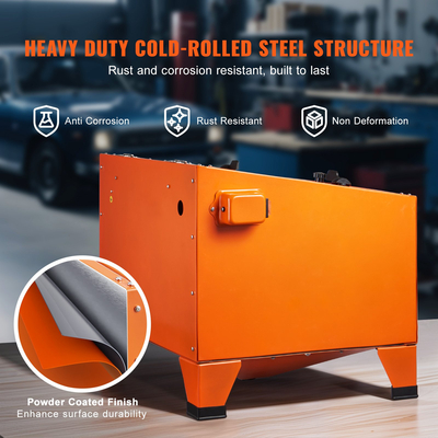 Ερμάριο αμμοβολής VEVOR 25 γαλονιών Ντουλάπι πάγκου με πιστόλι αμμοβολής 4 ακροφύσιο