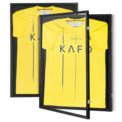 Θήκη VEVOR 2PCs Jersey Frame Display, 23,3x31,2x1,5 ίντσες, Μεγάλο Sport Jersey Shadow Box με 98% προστασία από την υπεριώδη ακτινοβολία για PC και κρεμάστρες, για μπάσκετ μπάσκετ μπάσκετ ποδοσφαίρου χόκεϊ και στολή