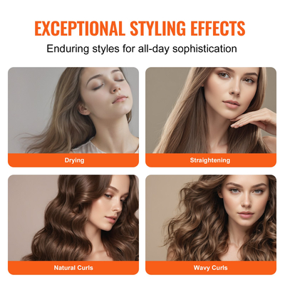 Βούρτσα πιστολάκι μαλλιών VEVOR 4-σε-1 Επαγγελματικό πολυστρωματικό μαλλιών για στέγνωμα μπούκλας