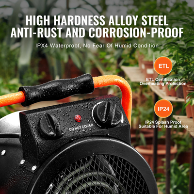 VEVOR Θερμοσίφωνο Θερμοκηπίου 2000W Γρήγορη θέρμανση με Προστασία Υπερθέρμανσης Αδιάβροχο