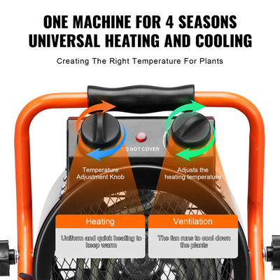 VEVOR Θερμοσίφωνο Θερμοκηπίου 2000W Γρήγορη θέρμανση με Προστασία Υπερθέρμανσης Αδιάβροχο