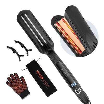 VEVOR ισιωτικό μαλλιών 1,5" Titanium Flat Iron Dual Infrared Tech Επίπεδο θερμοκρασίας 19