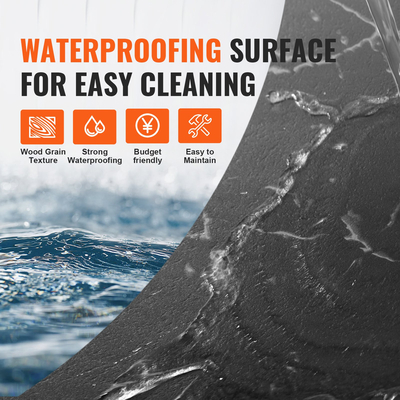 VEVOR 12" x 12" Αυτοκόλλητα πλακάκια δαπέδου βινυλίου 50 τμχ Μαύρο μάρμαρο πάχους 1,5 mm