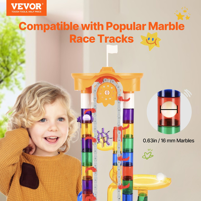 VEVOR Marble Run Set 153 ΤΕΜ με Μηχανοκίνητο Ανελκυστήρα Εκπαιδευτικό δώρο για παιδιά