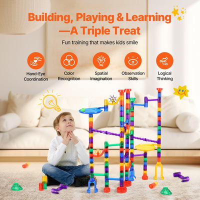 VEVOR Marble Run Set 150 PCS Building STEM Toy Educational Blocks Δώρο για παιδιά
