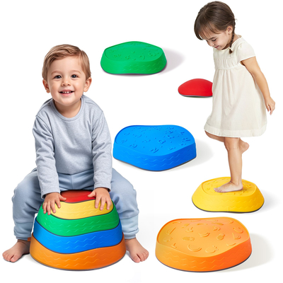 VEVOR Kids Balance Steping Stones Γήπεδο αισθητηριακών εμποδίων 5 ΤΕΜ. Εσωτερικός εξωτερικός χώρος