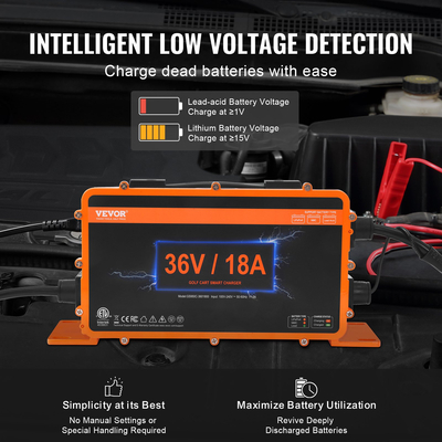 VEVOR 36 Volt 18 AMP Cart Golf φορτιστής μπαταρίας για Club Car EZGO Yamaha Crowfoot