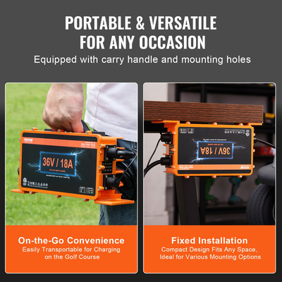 VEVOR 36 Volt 18 AMP Cart Golf φορτιστής μπαταρίας για Club Car EZGO Yamaha Crowfoot