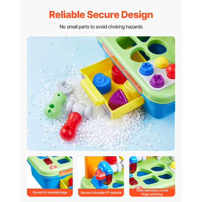 VEVOR Μουσικός Πάγκος Εργασίας για Μικρό Παιχνίδι 2 ετών+ Πάγκος εργασίας Μουσικής Εκμάθησης