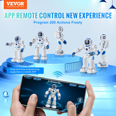 VEVOR RC Robot Toy Talking Dancing Touch Voice APP Προγραμματιζόμενο τηλεχειριστήριο