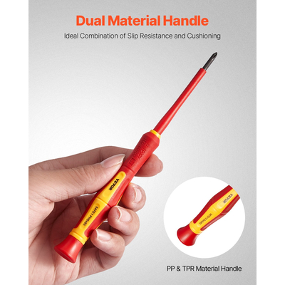 VEVOR Σετ μονωτικό κατσαβίδι 6 τεμαχίων μονωτικό σετ εργαλείων για ηλεκτρολόγους